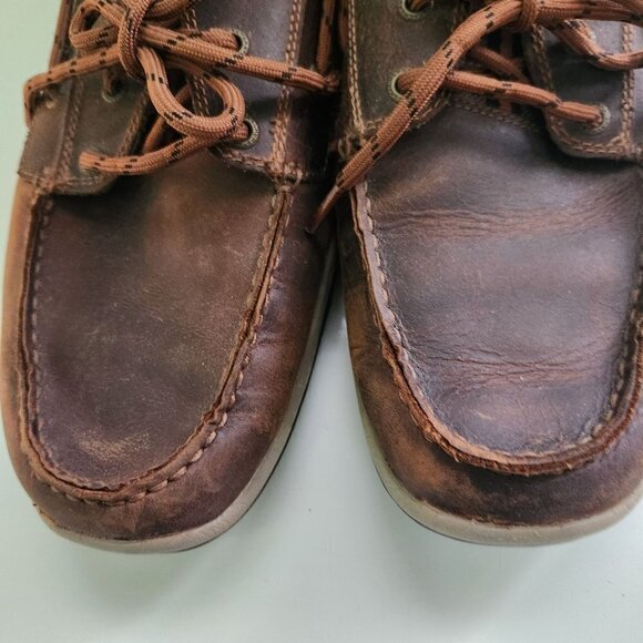 Skechers Relax Fit Memory Foam Leather Boat Shoes Size 12 - Picture 6 of 10